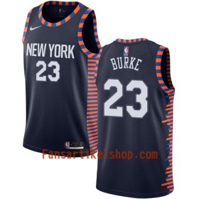 New York Knicks Trikot Trey Burke 23 2018-19 Nike City Edition Navy Swingman - Herren